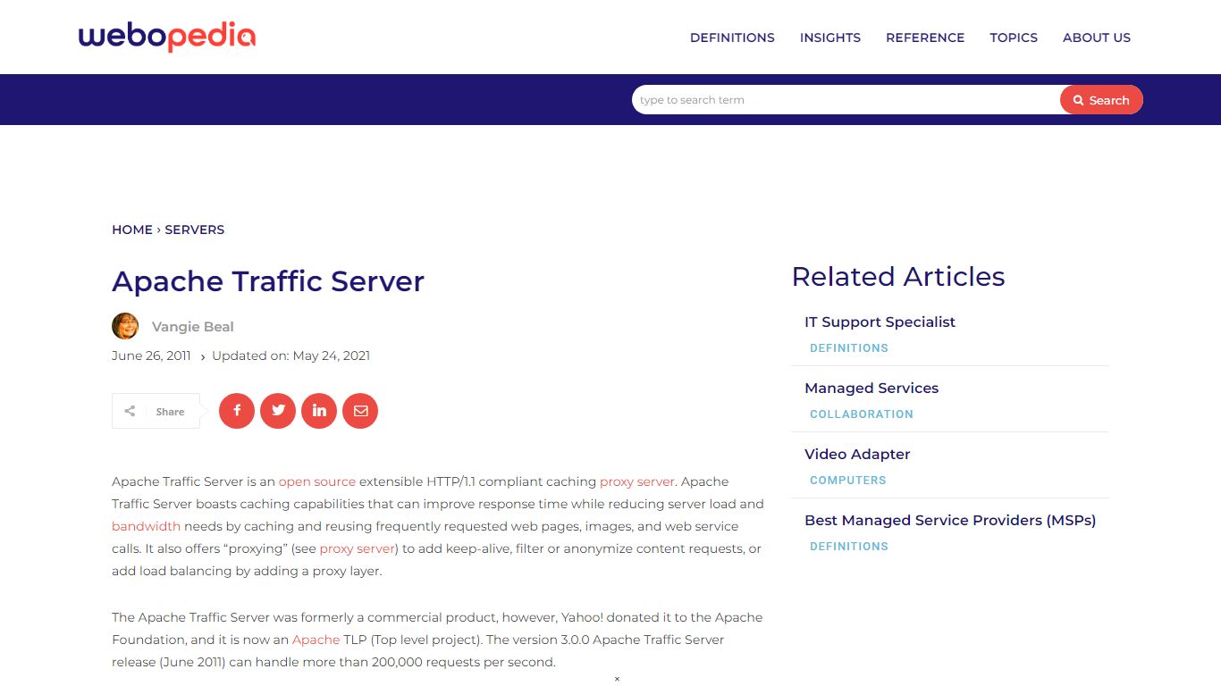 What is Apache Traffic Server? | Webopedia