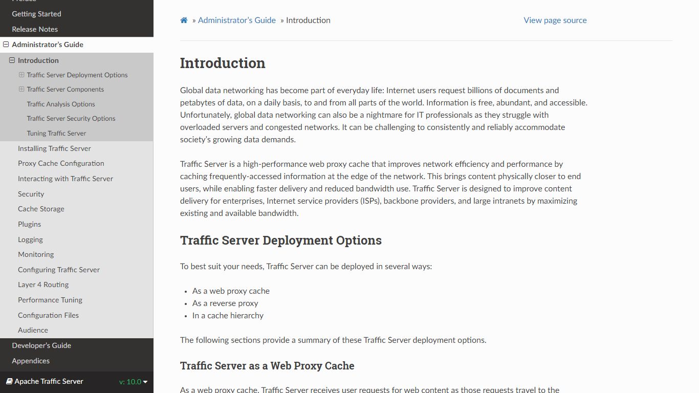 Introduction — Apache Traffic Server 10.0.0 documentation